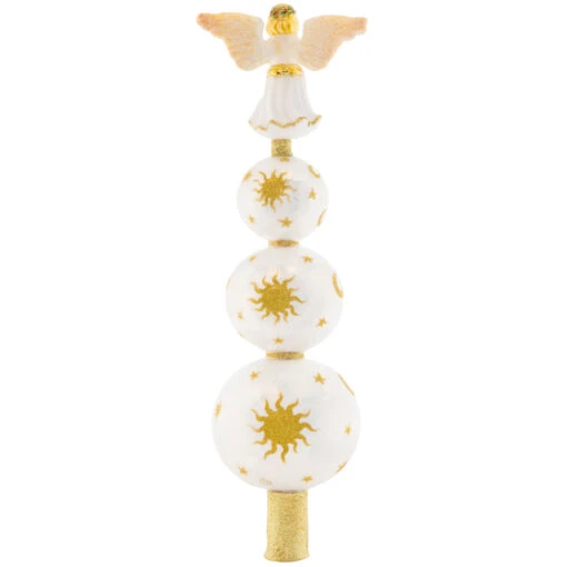 Christopher Radko Heavenly Finial Glass Christmas Tree Topper 1021264 - Image 2