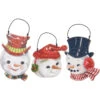 Primitives By Kathy Set Of 3 Snowmen Vintage Inspired Christmas Ornaments 115320 -The Jelly Christmas Shop 115320 41573.1676384940