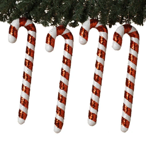 Set Of 4 16" Candy Cane Christmas Ornaments 2663560