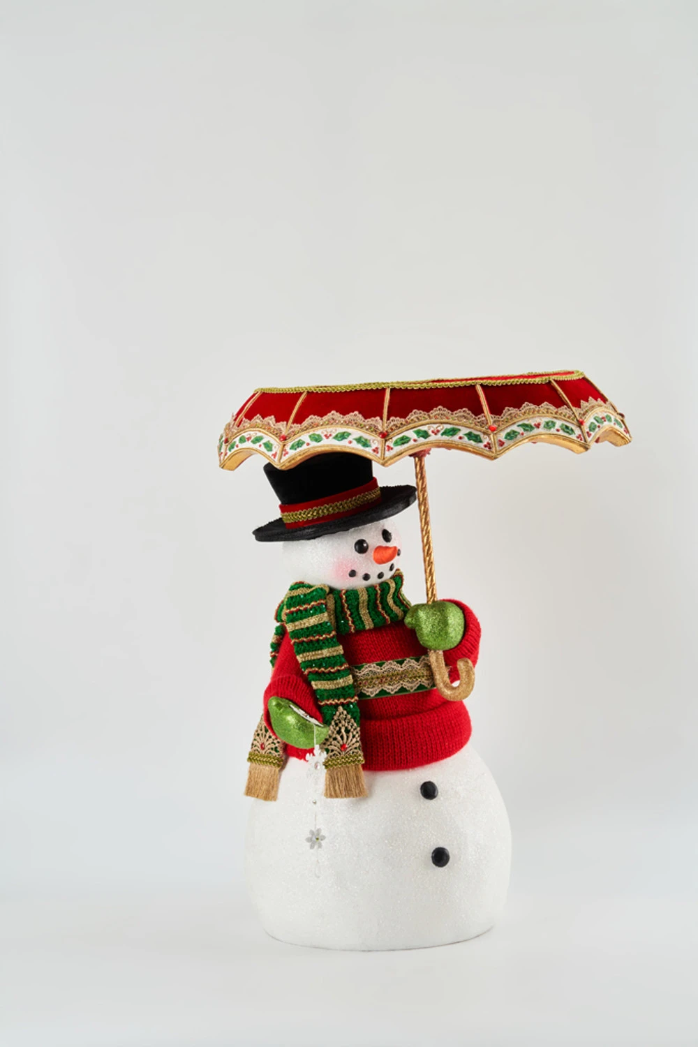 Katherine's Collection All The Trimmings Snowman With Serving Tray Umbrella 28-228569 6 Katherine's Collection All The Trimmings Snowman With Serving Tray Umbrella 28-228569 - Image 4