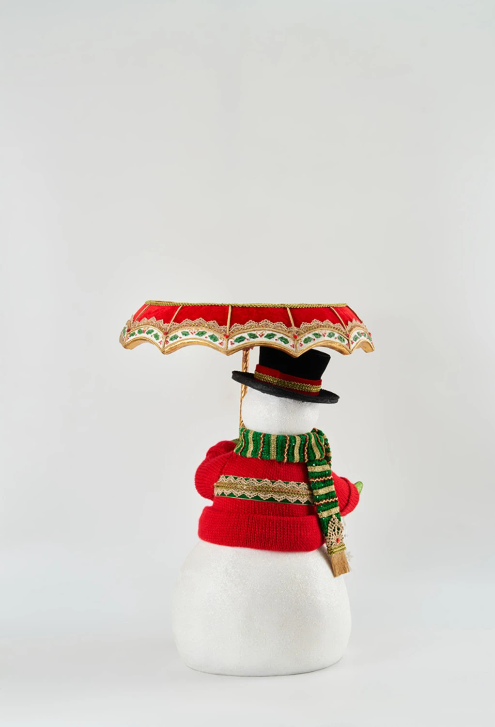 Katherine's Collection All The Trimmings Snowman With Serving Tray Umbrella 28-228569 5 Katherine's Collection All The Trimmings Snowman With Serving Tray Umbrella 28-228569 - Image 3