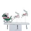 Katherine's Collection 16.75" Peppermint Palace Santa And Reindeer Christmas Stocking Holder 28-328042 -The Jelly Christmas Shop 28 328042 16249.1681315398