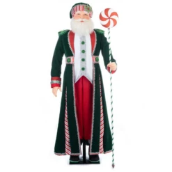 Katherine's Collection 65.5" Life Size Papa Peppermint Santa Claus Christmas Doll 28-328812