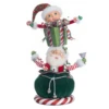 Katherine's Collection 19" Santa And Elf Gift Stack Christmas Decoration 28-328824 -The Jelly Christmas Shop 28 328824 75340.1680728425