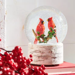 Raz 6.5" Cardinal Musical Christmas Snow Globe 3940512 -The Jelly Christmas Shop 3940512 a 21530.1647545697