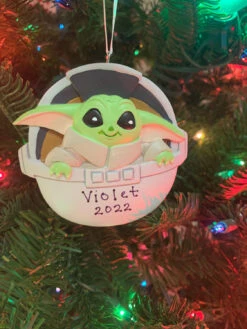 Hallmark Star Wars™ Grogu™ Personalized Christmas Ornament 3HCM0990 -The Jelly Christmas Shop 3HCM0990 17885.1664986838