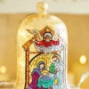 Raz 9" Holy Family Faux Stained Glass Lighted Cloche Christmas Decoration 4116345 -The Jelly Christmas Shop 4116345 97477.1647449066