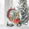 Raz 7.5" Santa And Sleigh Lighted Swirling Glitter Water Globe Christmas Snow Globe 4200758 -The Jelly Christmas Shop 4200758 31791.1683827785