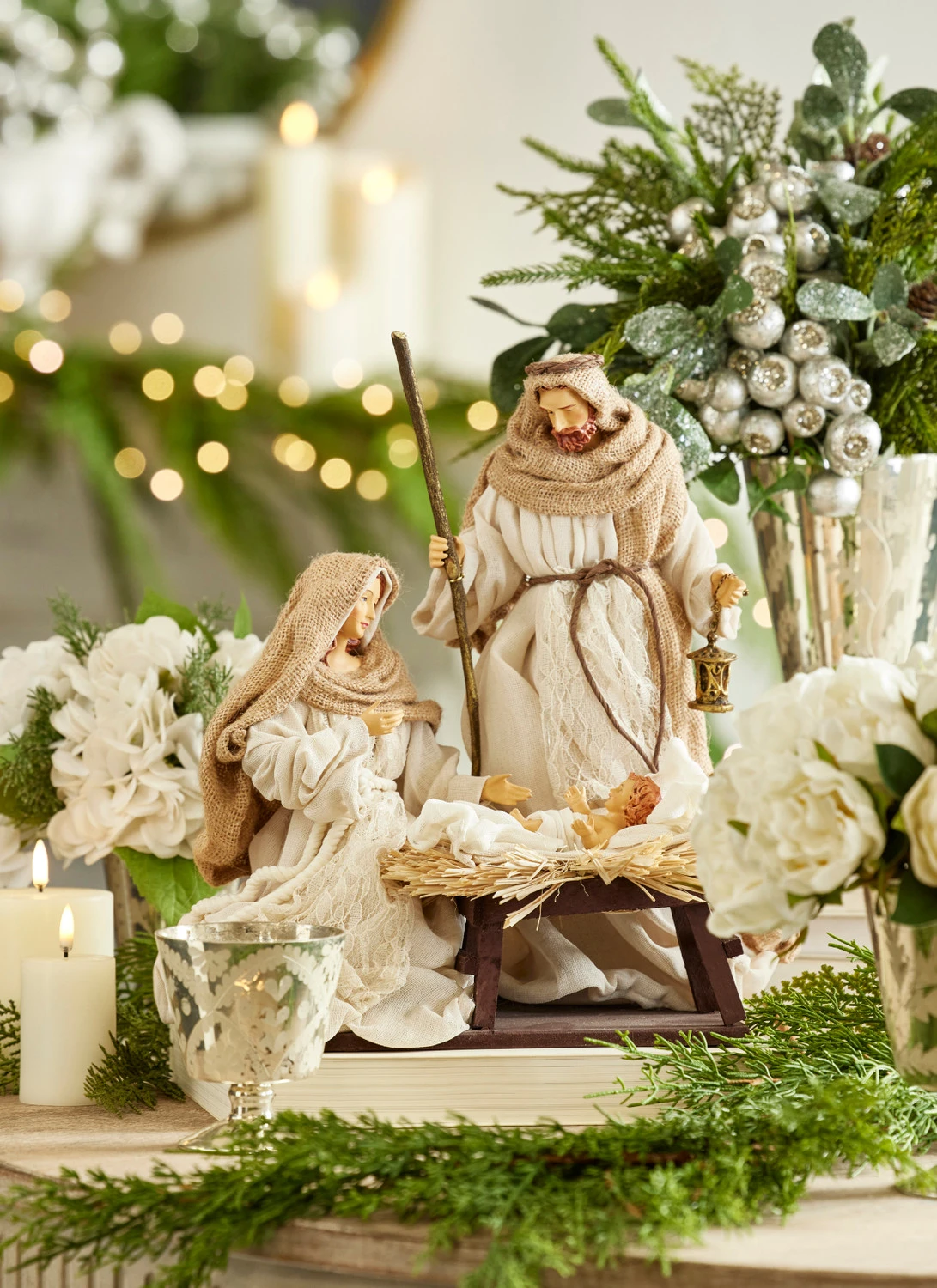 Raz 14.5" Holy Family Nativity Set Christmas Decoration 4210653 3 Raz 14.5" Holy Family Nativity Set Christmas Decoration 4210653