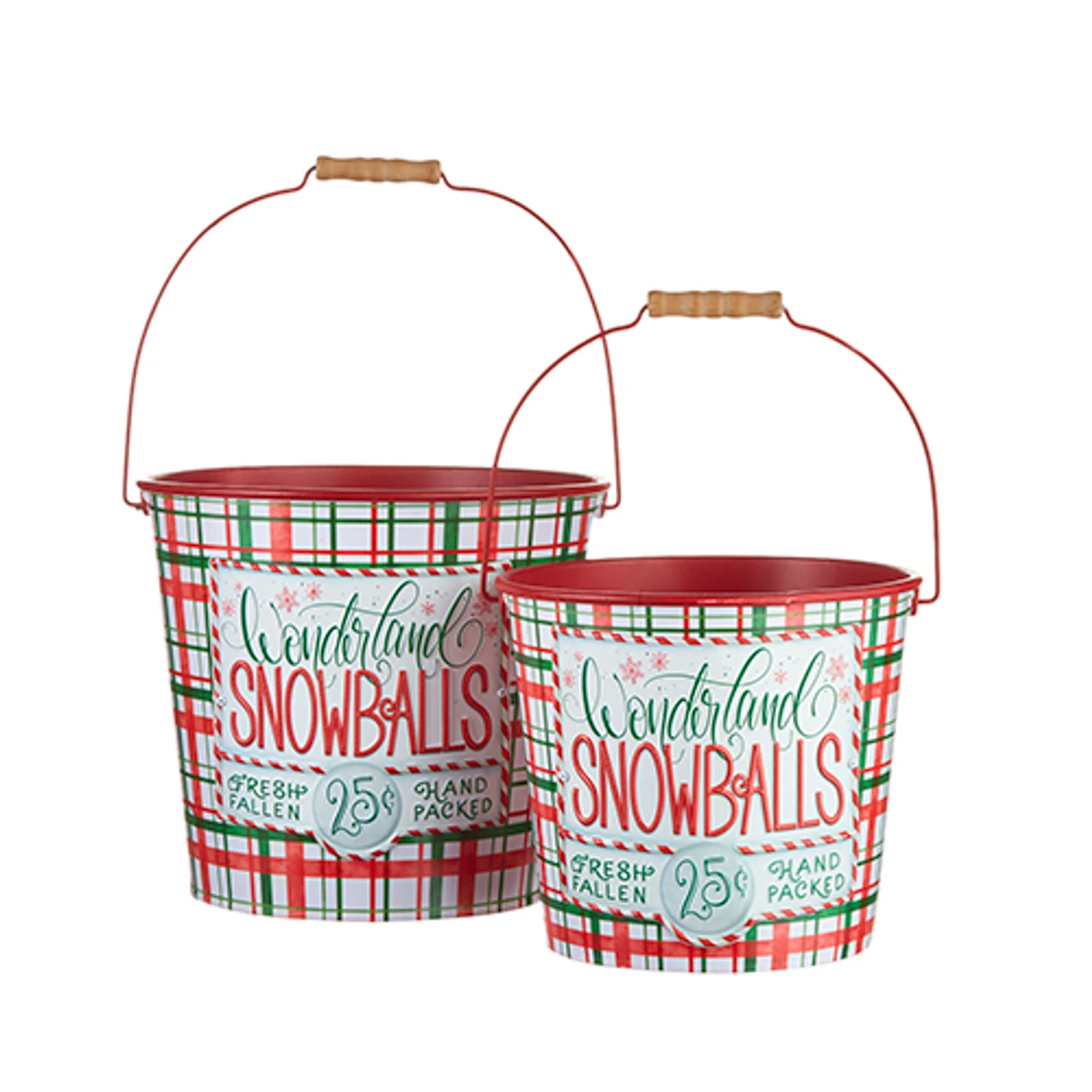 Raz Set Of 2 Wonderland Snowballs Bucket Christmas Decoration 4212309 4 Raz Set Of 2 Wonderland Snowballs Bucket Christmas Decoration 4212309 - Image 2