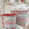 Raz Set Of 2 Wonderland Snowballs Bucket Christmas Decoration 4212309 -The Jelly Christmas Shop 4212309 88428.1648139798