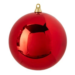 Raz 10" Large Shiny Red Ball Christmas Ornament 4214885 -The Jelly Christmas Shop 4214885 82406.1689190554