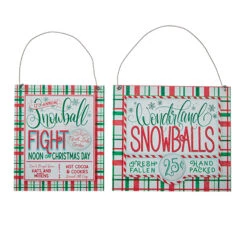 Raz 6.75" Set Of 2 Snowballs For Sale Christmas Ornament 4216160 -The Jelly Christmas Shop 4216160 1 31012.1648659105