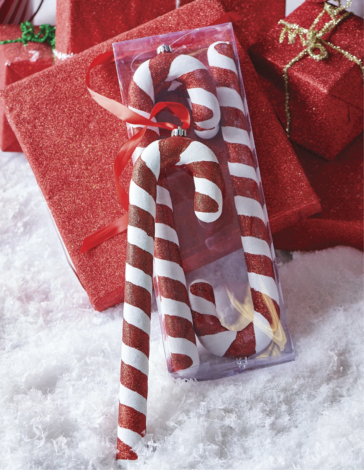 Raz 16.5" Box Of 4 Large Candy Cane Christmas Ornament 4216238 3 Raz 16.5" Box Of 4 Large Candy Cane Christmas Ornament 4216238