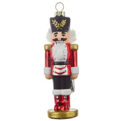 Raz 5.75" Nutcracker Glass Christmas Ornament 4220229 -The Jelly Christmas Shop 4220229b 87884.1649259785