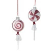 Raz 7.5" Wrapped Peppermint Lollipop Glass Christmas Ornament 4220863 1 Raz 7.5" Wrapped Peppermint Lollipop Glass Christmas Ornament 4220863 -The Jelly Christmas Shop 4220863 97727.1686860670