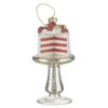 Raz 5.25" Cake On Plate Glass Christmas Ornament 4220908 -The Jelly Christmas Shop 4220908 02725.1686861476