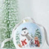 Raz 4.5" North Pole Friends Glass Ball Christmas Ornament 4224586 -The Jelly Christmas Shop 4224586 46326.1649772019
