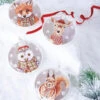 Raz 5.5" Set Of 4 North Pole Friends Glass Disc Christmas Ornament 4224624 1 Raz 5.5" Set Of 4 North Pole Friends Glass Disc Christmas Ornament 4224624 -The Jelly Christmas Shop 4224624 28217.1649793670