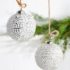 Raz 4" Whitewashed Mercury Glass Ball Christmas Ornament 4238333 -The Jelly Christmas Shop 4238333 2 65344.1680725796
