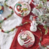 Raz 6.5" Season's Greetings Vintage Inspired Santa Disc Glass Christmas Ornament 4252889 -The Jelly Christmas Shop 4252889 edit 95567.1657915058
