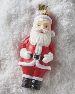 Raz Eric Cortina 5.5" Vintage Inspired Santa Glass Christmas Ornament 4253121