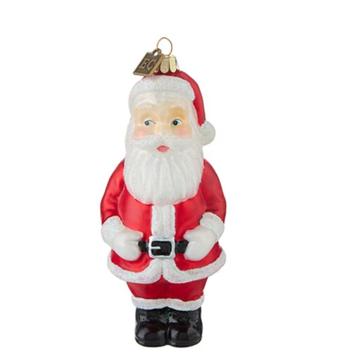 Raz Eric Cortina 5.5" Vintage Inspired Santa Glass Christmas Ornament 4253121 - Image 2