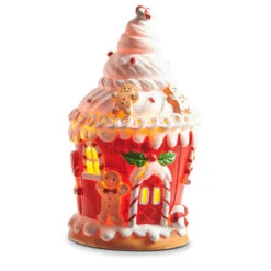 Raz 8" Lighted Gingerbread Cupcake House Lighted Christmas Decoration 4311644 -The Jelly Christmas Shop 4311644b 17047.1682350630