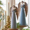 Raz 15.75" Or 17.75" Blue Santos Angel Christmas Figure -The Jelly Christmas Shop 4312153 4312154 66283.1689796888