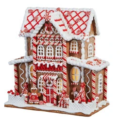 Raz 13" Large Lighted Gingerbread Christmas House 4316276 -The Jelly Christmas Shop 4316276 70316.1683214548