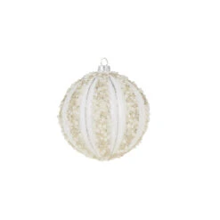 Raz 4" Pearl Beaded Glass Ball Christmas Ornament 4320039 8 Raz 4" Pearl Beaded Glass Ball Christmas Ornament 4320039 -The Jelly Christmas Shop 4320039a 20954.1683739654