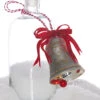 Raz 4" Gold Glitter Silver Bell Glass Christmas Ornament 4320918 -The Jelly Christmas Shop 4320918 38639.1683833731