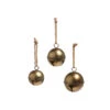 Raz 7.75", 10.5", Or 13.75" Antiqued Gold Jingle Bell Metal Christmas Ornament -The Jelly Christmas Shop 4321300 4321301 4321302 78640.1684157111