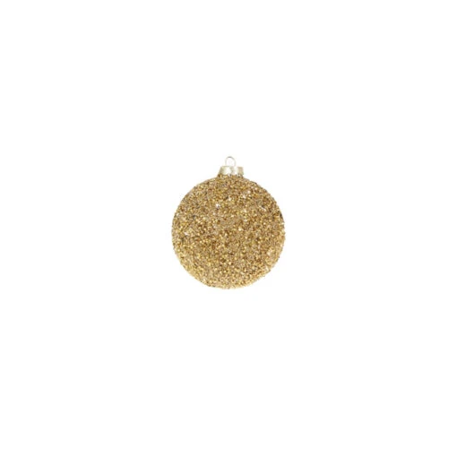 Raz 4" Gold Beaded Glass Christmas Ornament 4322807 - Image 3