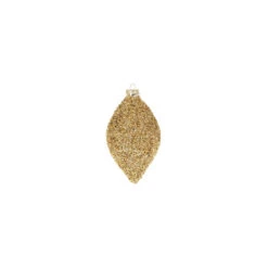 Raz 4" Gold Beaded Glass Christmas Ornament 4322807 -The Jelly Christmas Shop 4322807b 32946.1684180259