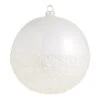 Raz 6" Half Glittered Ball Glass Christmas Ornament 4324502 -The Jelly Christmas Shop 4324502 92218.1684775728
