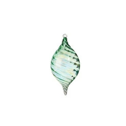 Raz 5" Green Blown Glass Christmas Ornament 4324513 -The Jelly Christmas Shop 4324513b 09327.1684782406