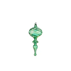 Raz 9" Green Blown Finial Glass Christmas Ornament 4324515 8 Raz 9" Green Blown Finial Glass Christmas Ornament 4324515 -The Jelly Christmas Shop 4324515a 63891.1684786438