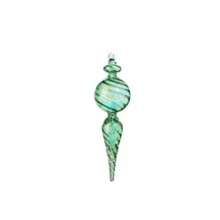 Raz 9" Green Blown Finial Glass Christmas Ornament 4324515 9 Raz 9" Green Blown Finial Glass Christmas Ornament 4324515 -The Jelly Christmas Shop 4324515b 06839.1684786442