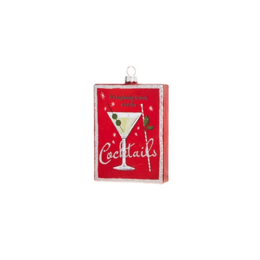 Raz 5" Holiday Cheers And Cocktail Glass Christmas Ornament 4324526 - Image 3