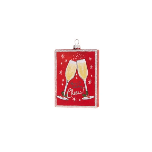 Raz 5" Holiday Cheers And Cocktail Glass Christmas Ornament 4324526 - Image 4