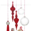 Raz 12" Large Red Textured Glass Final Christmas Ornament 4324537 -The Jelly Christmas Shop 4324537 edit 19330.1690916661