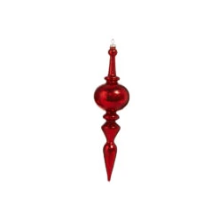 Raz 12" Large Red Textured Glass Final Christmas Ornament 4324537 -The Jelly Christmas Shop 4324537b 10457.1689693591