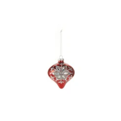 Raz 4" Red Jeweled Snowflake Glass Christmas Ornament 4324540 9 Raz 4" Red Jeweled Snowflake Glass Christmas Ornament 4324540 -The Jelly Christmas Shop 4324540a 45803.1684861715
