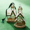 Raz 5" Gold And Clear Church Glass Christmas Ornament 4324586 -The Jelly Christmas Shop 4324586 26610.1690919310