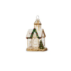 Raz 5" Gold And Clear Church Glass Christmas Ornament 4324586 9 Raz 5" Gold And Clear Church Glass Christmas Ornament 4324586 -The Jelly Christmas Shop 4324586b 96467.1684951588