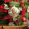 Raz 5" Santa And Reindeer Portrait Glass Ball Christmas Ornament 4324618 -The Jelly Christmas Shop 4324618 98030.1690922005