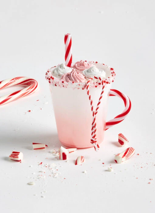 Raz 4.5" Pink Hot Chocolate Glass Christmas Ornament 4352860