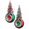 Raz 7.25" Bottle Brush Tree Reflector Glass Christmas Ornament 4352870 2 Raz 7.25" Bottle Brush Tree Reflector Glass Christmas Ornament 4352870 -The Jelly Christmas Shop 4352870 11367.1685461392