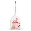 Raz 4" Peppermint Drink Cloche Glass Christmas Ornament 4352877 -The Jelly Christmas Shop 4352877 40528.1685477022